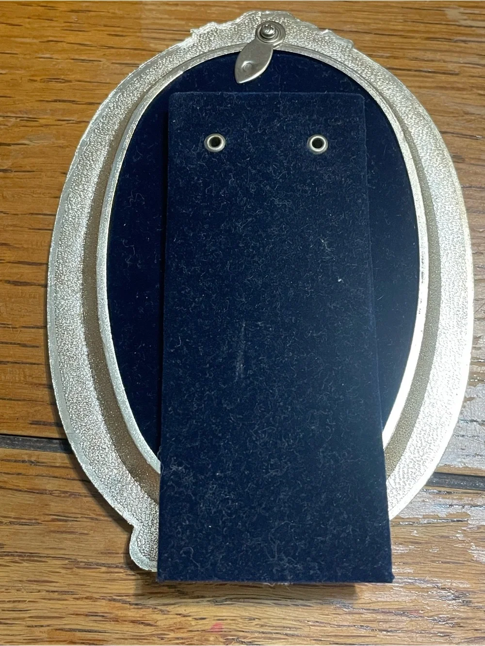 Ornate Oval Two-Tone Photo Frame - Gold & Silver